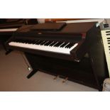 A KAWAI CN270 DIGITAL PIANO, with a rosewood effect finish 140cm wide