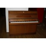 A CRAMER UPRIGHT PIANO, in mahogany case, 113x49x99cm high (s.d)