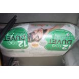 A SEALED BAG OF SIX 12 TOG SINGLE HOLLOWFIBRE DUVETS