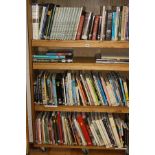 FOUR SHELVES OF BOOKS PERTAINING TO ART AND RECREATION, (bookcase not included)