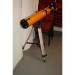 A KONUS SUPER 45 TELESCOPE, on tripod stand