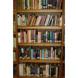 FIVE SHELVES OF REFERENCE BOOKS, about Nature, Religion, Politics, Science, Language, etc (