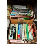TWO BOXES OF BOOKS MILITARY INTEREST