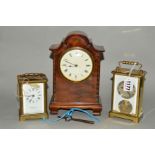 H PIDDICK & SONS OF SOUTHPORT BRASS CARRIAGE CLOCK, having Roman numerals, bevelled glass, (key