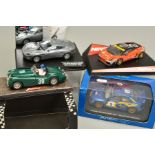 A QUANTITY OF ASSORTED SLOT CAR RACING MODELS, Ninco Jaguar XK-120 'Liege-Rome-Liege', No.50160,