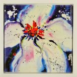 DANIELLE O'CONNOR AKIYAMA 'FIRE AND ICE 1, a limited edition print on canvas 48/75, signed lower