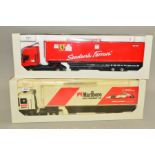 TWO BOXED LOUIS SURBER 1/43 SCALE FORMULA 1 RACING TEAM CAR TRANSPORTERS, Ferrari, No.11153 and