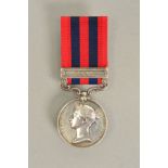 AN INDIA GENERAL SERVICE MEDAL, Bar Pegu, named to John Hanlin 51st Kings Own Light Infantry