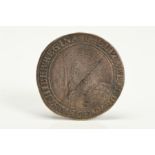 ELIZABETH I 1601 HALFCROWN COIN, mm 1 ELIZABETH. D.G. ANG. FRA.ET. HIBER.REGINA, F/V.F