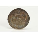 EDWARD VI SIXPENCE 1550-1553 LONDON, mm tun, G/V.F, EDWARD. VI D GAGL FRA Z HIN REX. reverse: