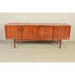 A G PLAN 1960'S TEAK SIDEBOARD, model 4058, designed by Victor B Wilkins, comprising of an off