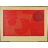 PATRICK HERON (BRITISH 1920-1999), 'Winchester Red 1', an abstract limited edition print, 27/49,