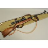 A .177'' WEBLEY VULCAN AIR RIFLE, serial number 781041 fitted with a Tasco 4 x 32 scope, it