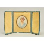 KETURAH COLLINGS, (BRITISH 1862-1948), PORTRAIT MINIATURE OF A LADY, circa 1940, oval, on ivory,