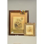 A SWING MOUNTED GROUP OF WWI TRIO MEDALS, named to 17466 Pte G. Butler, Duke of Cornwall Light