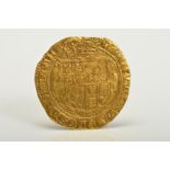 A GOLD DOUBLE CROWN, CHARLES I, 1625 mm LIS CAROLVS. D.G. MAG. B.R. FR. ET. HI. REX., reverse