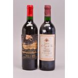 A BOTTLE OF CHATEAU PALMER MARGAUX FROM THE OUTSTANDING 1989 VINTAGE, and a bottle of Chateau La