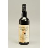 A BOTTLE OF CAVENDISH VINTAGE 1949 VIN DE LIQUEUR, seal intact