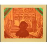 HOWARD HODGKIN (BRITISH 1932-2017), 'Those Plants', a copper plate etching, printed in sepia with