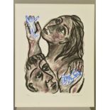 EILEEN COOPER (BRITISH 1953), 'Keepsake', a limited edition print, 132/295, male and female figures,