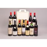 FOURTEEN BOTTLES OF RED WINE, comprising a Chateau Musar 2008 Gaston Hochar, a Famille Perrin