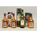 FOUR BOTTLES OF BLENDED WHISKY, comprising three Chivas Regal Premium Scotch Whisky, 12 years old,