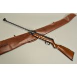 A .177'' BREAK ACTION AIR RIFLE, fitted with a spring loaded magazine, it bears no maker's name,