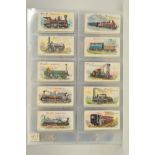 FOUR SETS OF CIGARETTE CARDS, on a Transport Theme comprising, Will's 'Locomotives & Rolling