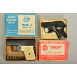 A .22'' BLANK WEBLEY & SCOTT VERTICALLY VENTING 'SPRINT' SPORTS STARTING PISTOL, made in Germany for