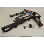 AN ANGLO ARMS MODEL 'THE LEGEND' COMPOUND CROSSBOW, fitted with a 4x32 scope, together with four