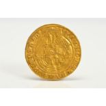 A RARE JAMES I GOLD ANGEL TEN SHILLINGS, 1607-1609 mm Coronet A.DNO. FACTVM.EST. ISTVD. OBVERSE