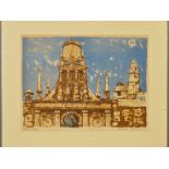 JULIAN TREVELYAN (1910-1988), 'Gonville and Caius College', an artists proof print, signed to the