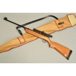 A .22'' B.S.A. METEOR AIR RIFLE, serial number TE72189, it has had its rear sight removed and