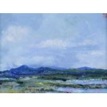 David Gordon Hughes - ROLLING HILLS OF DONEGAL - Oil on Canvas - 6 x 8 inches - Signed