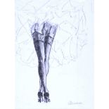 Lynda Cookson - SEXY LEGS - Pencil on Paper - 11 x 8 inches - Signed