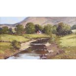 Samuel McLarnon, UWS - UNSHINAGH, GLENDUN - Oil on Canvas - 14 x 24 inches - Signed