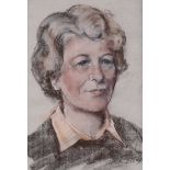 Irish School - PORTRAIT OF DOROTHY R. COWDY - Pastel on Paper - 15 x 10 inches - Signed