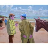 Robert Taylor Carson, RUA - DONEGAL HORSE SALES - Oil on Board - 16 x 20 inches - Signed