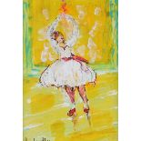 Marie Carroll - PRIMA BALLERINA - Oil on Board - 11 x 8 inches - Signed