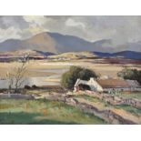 Maurice Canning Wilks, ARHA RUA - ABOVE DUNFANAGHY, DONEGAL - Oil on Board - 16 x 20 inches - Signed