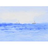 William Lindsay - FISHING BOATS, EARLY MORNING - Watercolour Drawing - 10 x 13 inches - Unsigned