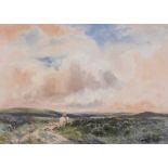 Wycliffe Egginton, RI RCA - A MOORLAND TRACK - Watercolour Drawing - 10 x 14 inches - Signed
