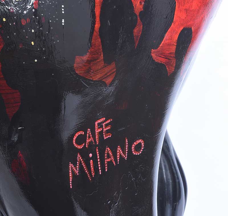 Terry Bradley - CAFE MILANO - Moulded Fibreglass Sculpture - 56 x 92 inches - Signed - Image 4 of 8