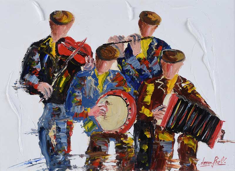 Darren Paul - TRAD SESSION - Oil on Board - 12 x 16 inches - Signed