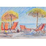 Coralie de Burgh Kinahan - MEZZOGIORNO, ITALY - Pastel on Paper - 8 x 11 inches - Signed