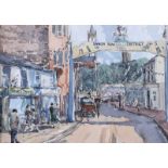 John T. Bannon - SANDY ROW - Watercolour Drawing - 6 x 9 inches - Unsigned