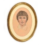 Phyllis Arnold, UWA MSM - PORTRAIT OF WENDY - Pastel on Paper - 12 x 8.5 inches - Signed