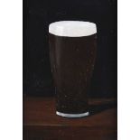 Kevin Meehan - PINT OF STOUT - Oil on Board - 7 x 4.5 inches - Signed