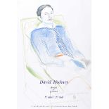 David Hockney, RA - JACQUES DE BASCHER DE BEAUMARCHAIS, 1975 - Limited Edition Coloured