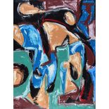 Gerald G. Beattie - ASH WEDNESDAY, 1957 - Oil on Canvas - 42 x 32 inches - Signed